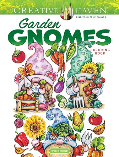Creative Haven Garden Gnomes Coloring Book (Adult Coloring Books: Fantasy) von Dover Publications Inc.