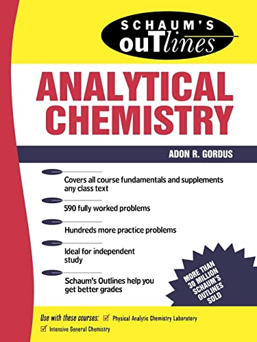 Schaum's Outline of Analytical Chemistry (Schaum's Outlines) von McGraw-Hill Education