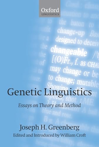 Genetic Linguistics: Essays On Theory And Method von Oxford University Press