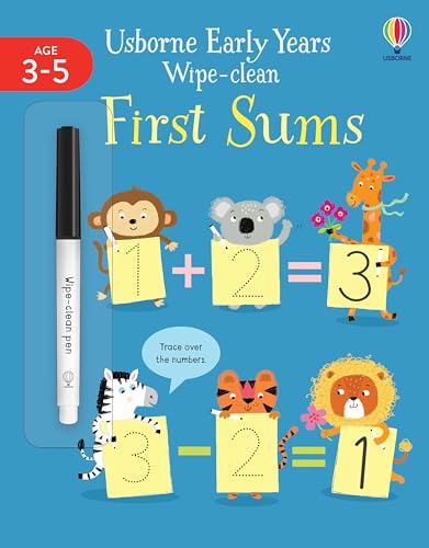 EARLY YEARS WIPE-CLEAN FIRST SUMS (Usborne Early Years Wipe-clean) von Usborne