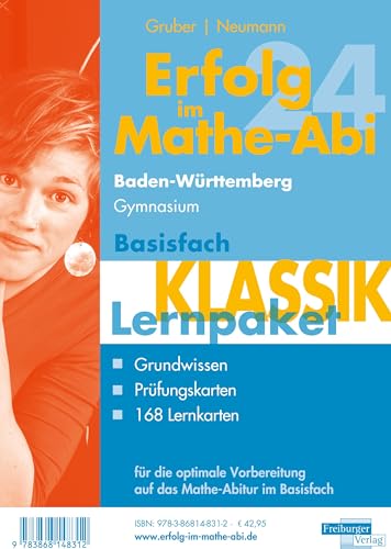 Erfolg im Mathe-Abi 2024 Lernpaket Basisfach 'Klassik' Baden-Württemberg Gymnasium von Freiburger Verlag