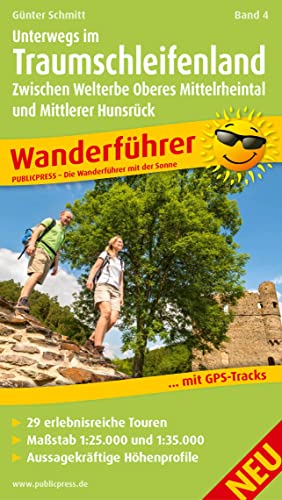 Unterwegs im Traumschleifenland Band 4, Zwischen Welterbe Oberes Mittelrheintal und Mittlerer Hunsrück: Wanderführer mit GPS-Tracks zum Download, 29 ... Übersichtskarte (Wanderführer: WF) von FREYTAG-BERNDT UND ARTARIA