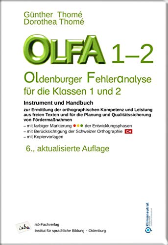 OLFA 1-2. Oldenburger Fehleranalyse für die Klassen 1 und 2: Instrument und Handbuch