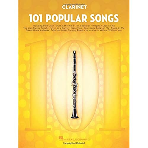 101 Popular Songs - Clarinet (Instrumental Folio): Noten, Sammelband für Klarinette