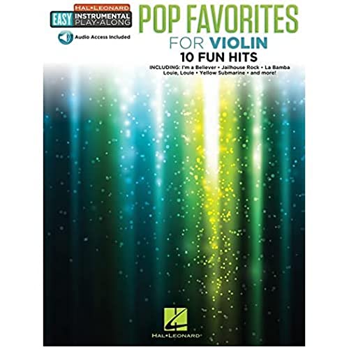 Pop Favorites: Violin Easy Instrumental Play-Along Book with Online Audio Tracks [With Access Code] (Hal Leonard Easy Instrumental Play-along)