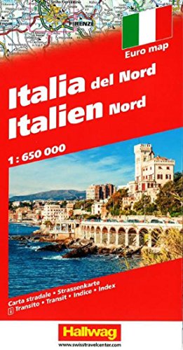 Hallwag Straßenkarten, Italien Nord: Mit Transitplänen und Index. e-Distoguide (Hallwag Strassenkarten) von Hallwag Verlag
