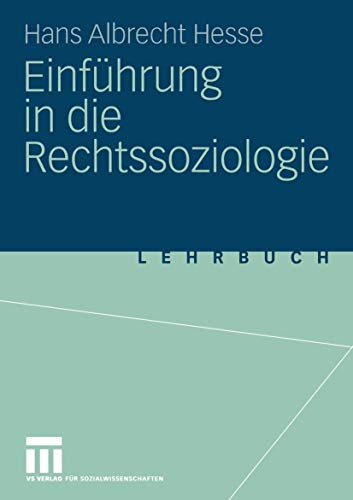 Einführung in die Rechtssoziologie von VS Verlag für Sozialwissenschaften