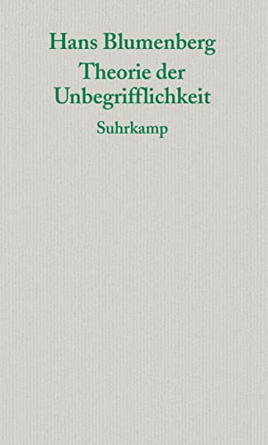 Theorie der Unbegrifflichkeit (Graue Reihe) von Suhrkamp Verlag AG