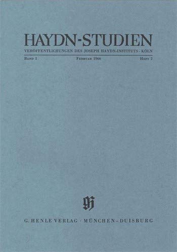 Haydn-Studien Bd. 1 Heft 2