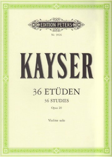 36 Etüden op. 20: für Violine (Edition Peters) von Alfred Music