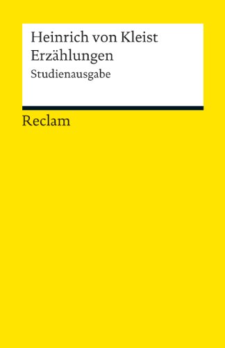 Erzählungen: Studienausgabe (Reclams Universal-Bibliothek) von Reclam Philipp Jun.