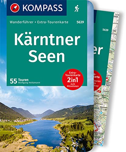 KOMPASS Wanderführer Kärntner Seen, 55 Touren mit Extra-Tourenkarte: GPS-Daten zum Download von Kompass