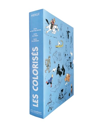 Coffret 3 volumes "Les colorisés" : Tintin en Amérique - Tintin au Congo - Tintin au pays des Soviets: édition Petit Vingtième colorisée