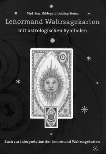 Lenormand Wahrsagekarten Set Karten mit zusätzlichen astrologischen Symbolen und Anwendungsbuch: 1 Satz Lenormand Wahrsagekarten. 1 Buch Lenormand Wahrsagekarten