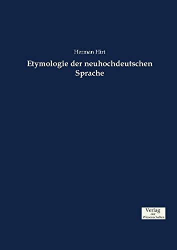 Etymologie der neuhochdeutschen Sprache