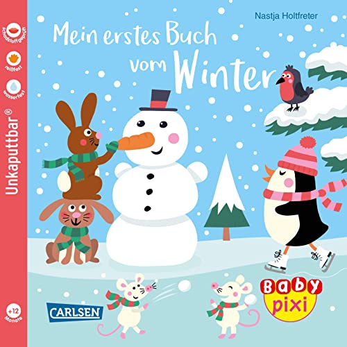 Baby Pixi (unkaputtbar) 126: Mein erstes Buch vom Winter: Ein Bildwörterbuch rund um Winter und Weihnachten für Babys ab 1 Jahr (126) von Carlsen