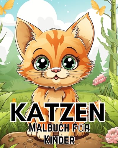 Katzen-Malbuch für Kinder von 8-12 Jahren: Niedliche und liebenswerte Cartoon-Katzen und Kätzchen