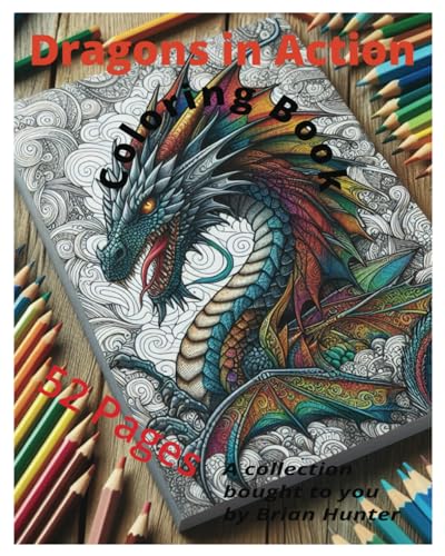 Dragons in Action: Coloring Book