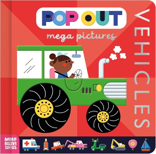 Pop Out Mega Pictures Vehicles (Pop-up Board Books) von Make Believe Ideas