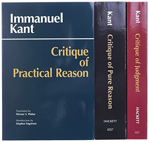 Three Critiques, 3-volume Set: Vol. 1: Critique of Pure Reason; Vol. 2: Critique of Practical Reason; Vol. 3: Critique of Judgment (Kant's Three Critiques) von Brand: Hackett Pub Co