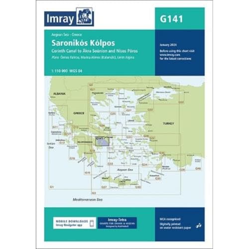 Imray G141 Chart: Saronikós Kólpos (G Charts, Band 141)