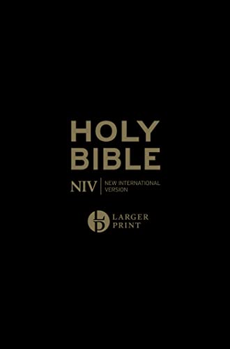 NIV Larger Print Personal Black Leather Bible von Hodder & Stoughton
