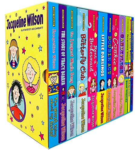 Jacqueline Wilson 12 Books Collection Box Set (Tracy Beaker, Butterfly Club, Rent a Bridesmaid, Double Act, Cookie, Candyfloss, Best Friends, Sleepovers & MORE!)