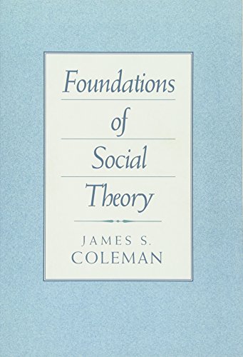 Foundations of Social Theory von Harvard University Press