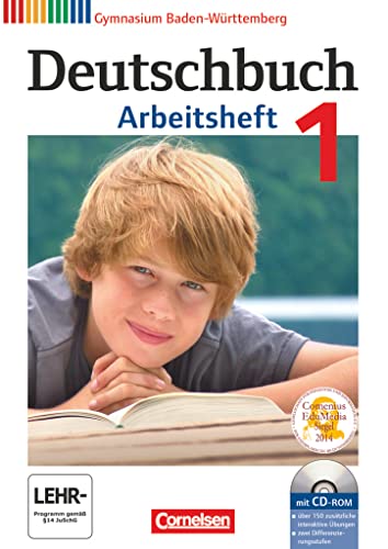 Deutschbuch Gymnasium - Baden-Württemberg - Ausgabe 2012 - Band 1: 5. Schuljahr: Arbeitsheft mit Lösungen und Übungs-CD-ROM