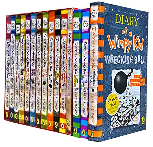 Diary of a Wimpy kid Series 1 - 15 Books Collection Set by Jeff Kinney (The Last Straw, The Ugly Truth, Do-It-Yourself Books, The Getaway, The Meltdown [Hardcover], Movie Diary [Hardcover] and Many Mo