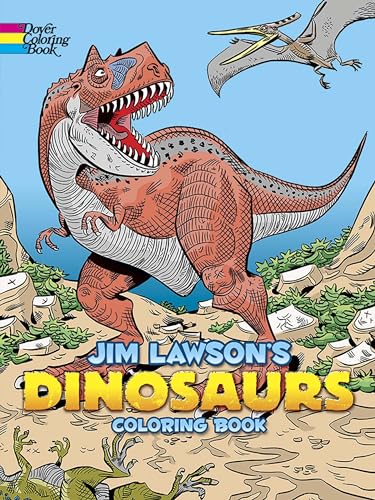 Jim Lawson's Dinosaurs Coloring Book (Dover Dinosaur Coloring Books)