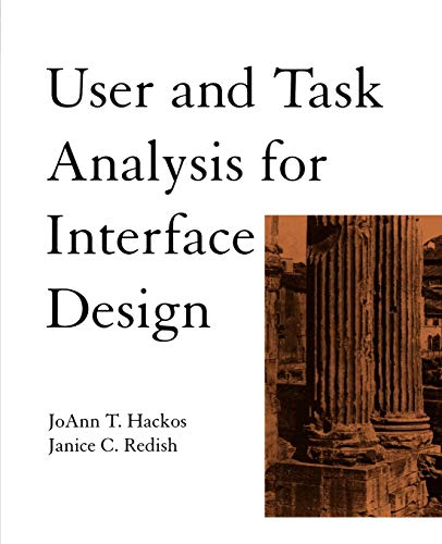 User and Task Analysis for Interface Design von Wiley