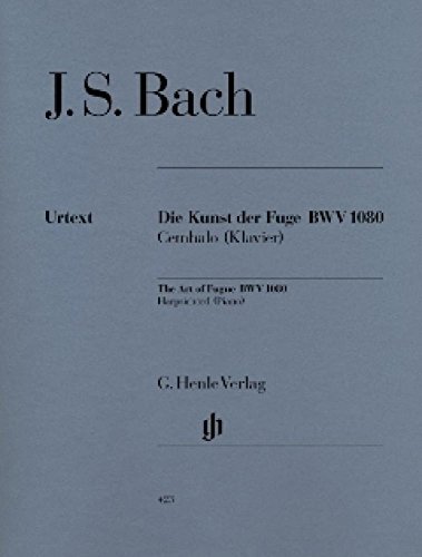 Kunst der Fuge Bwv 1080. Klavier: Besetzung: Klavier zu zwei Händen (G. Henle Urtext-Ausgabe) von HENLE
