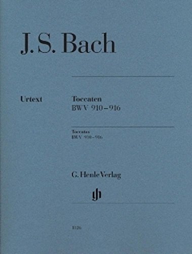 Toccaten BWV 910-916 für Klavier; Ausgabe ohne Fingersätze: Instrumentation: Piano solo (G. Henle Urtext-Ausgabe) von Henle, G. Verlag