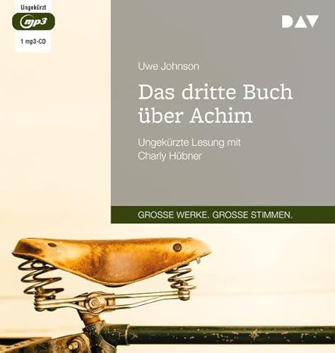 Das dritte Buch über Achim: Ungekürzte Lesung mit Charly Hübner (1 mp3-CD) von Audio Verlag Der GmbH