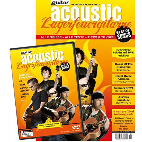 guitar acoustic Lagerfeuergitarre Best of Songs: Songbook mit DVD