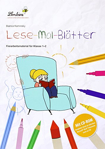 Lese-Mal-Blätter: (1. und 2. Klasse) von Lernbiene Verlag