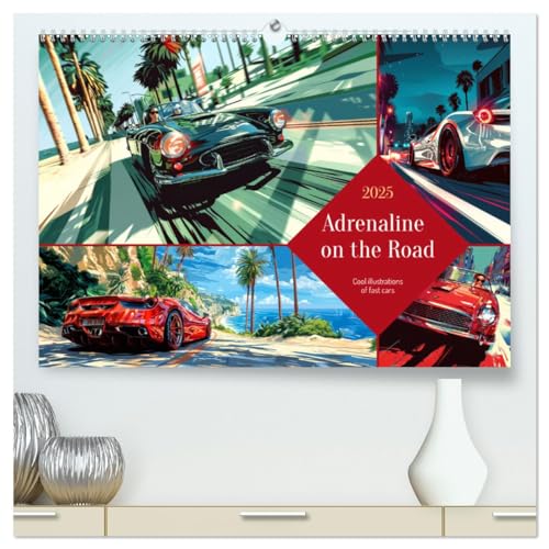 Adrenaline on the Road (hochwertiger Premium Wandkalender 2025 DIN A2 quer), Kunstdruck in Hochglanz von CALVENDO