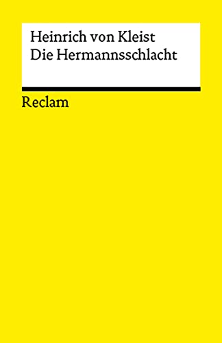 Die Hermannsschlacht: Ein Drama (Reclams Universal-Bibliothek) von Reclam, Philipp, jun. GmbH, Verlag