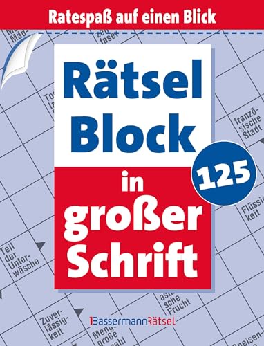 Rätselblock in großer Schrift 125 (5 Exemplare à 2,99 €) von Bassermann Verlag