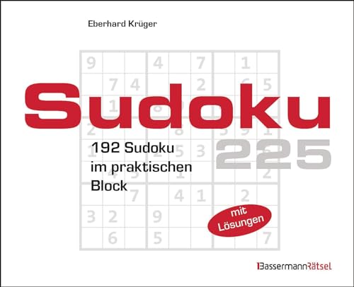 Sudokublock 225: 192 Sudoku im praktischen Block von Bassermann Verlag