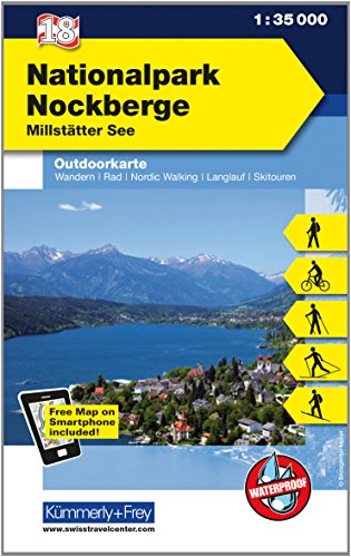 Nationalpark Nockberge Nr. 18 Outdoorkarte Österreich 1:35 000: Millstätter See, Spittal, free Download mit HKF Maps App (Kümmerly+Frey Outdoorkarten Österreich, Band 18) von Kummerly & Frey