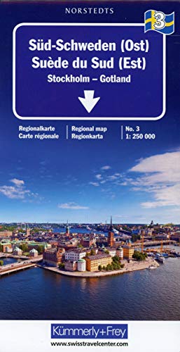 Kümmerly & Frey Karten, Süd-Schweden (Ost): Stockholm - Gotland (Kümmerly+Frey Regional-Strassenkarte, Band 3)