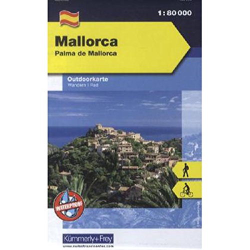 Mallorca, Palma de Mallorca Outdoorkarte 1 : 80.000: Illa de Cabrera. Wanderwege, Radwanderwege, Nordic Walking: Palma de Mallorca, water resistant (Kümmerly+Frey Outdoorkarte Spanien)