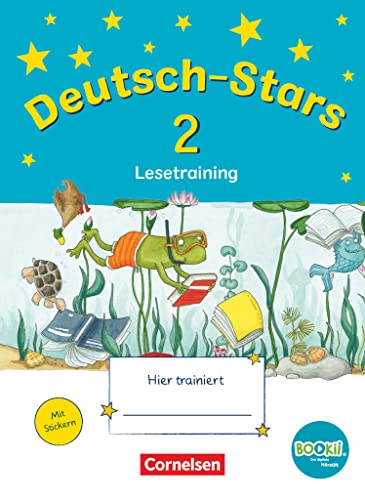 Deutsch-Stars - BOOKii-Ausgabe - 2. Schuljahr: Lesetraining - Übungsheft - Mit Lösungen von Oldenbourg Schulbuchverlag