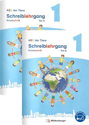 ABC der Tiere 1 Neubearbeitung – Schreiblehrgang Druckschrift, Teil A und B (ABC der Tiere 1 - Neubearbeitung 2023) von Mildenberger Verlag GmbH
