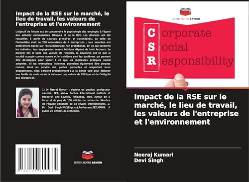 Impact de la RSE sur le marché, le lieu de travail, les valeurs de l'entreprise et l'environnement von Editions Notre Savoir