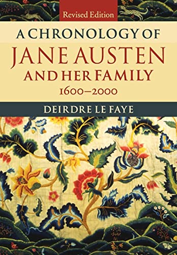 A Chronology of Jane Austen and her Family: 1600-2000 von Cambridge University Press
