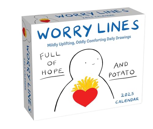 A Worry Lines 2025 Day-to-Day Calendar: Mildly Uplifting Oddly Comforting Daily Drawings