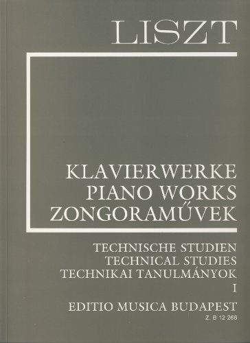 Technical Studies Vol. I Liszt, Works for Piano Solo, Supplementary vol. 1